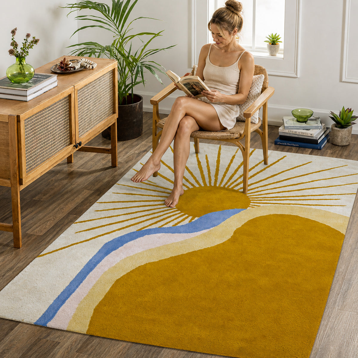 Solara Tufted Rug – Daybreak Horizon