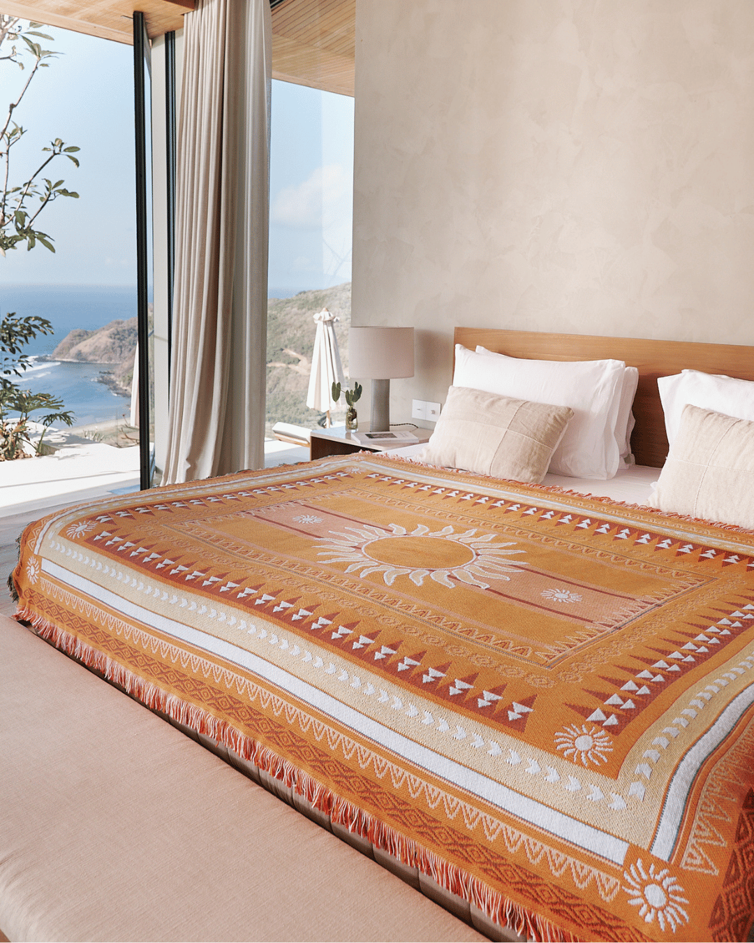 Sunset Orange blanket