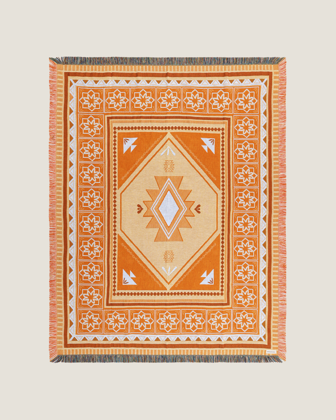 Orange Fern Blanket - naming this later