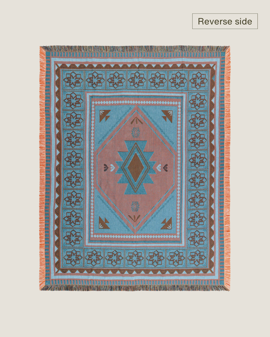 Orange Fern Blanket - naming this later