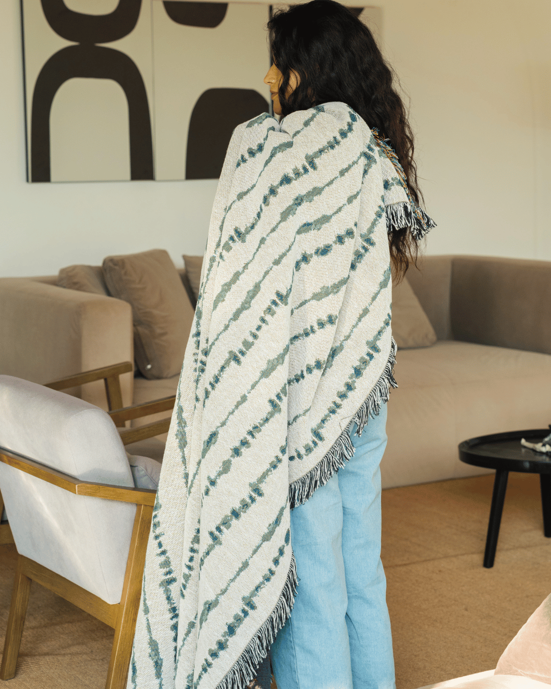 Vine Teal blanket