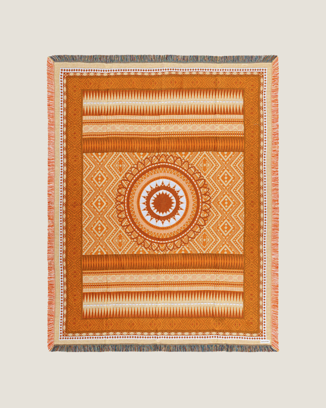 Orange Henna Blanket - naming this later