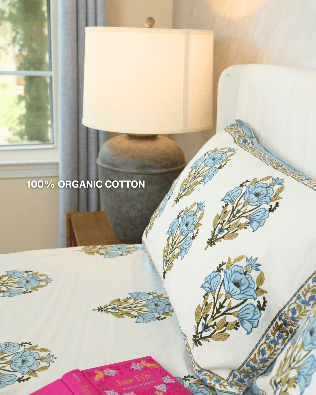 Blue Botanical Jaipur Sheet Set