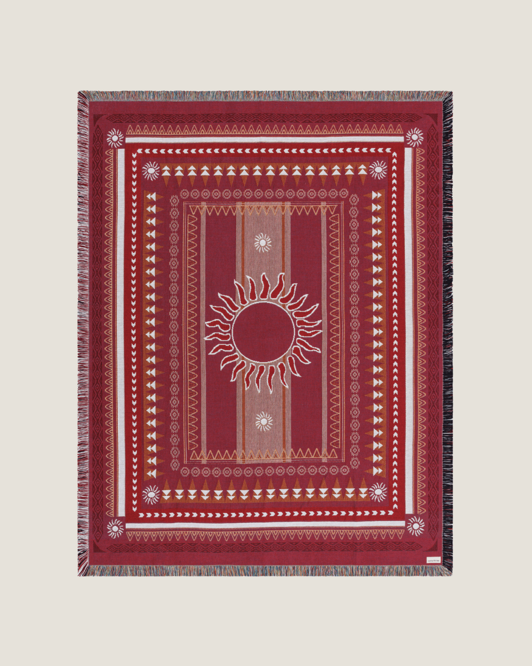 Sunset Burgundy Blanket