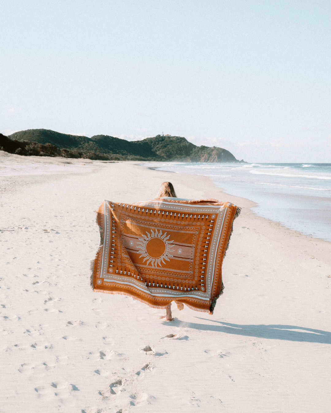 Orange Sunset Blanket - naming this later