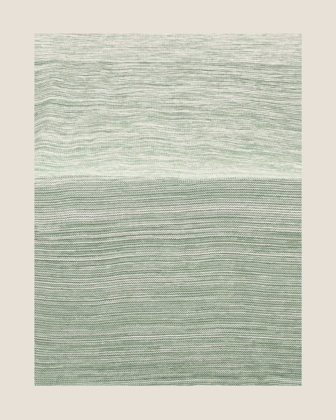 Ombreknit 100% Organic Cotton Knitted Blanket - Seagrass