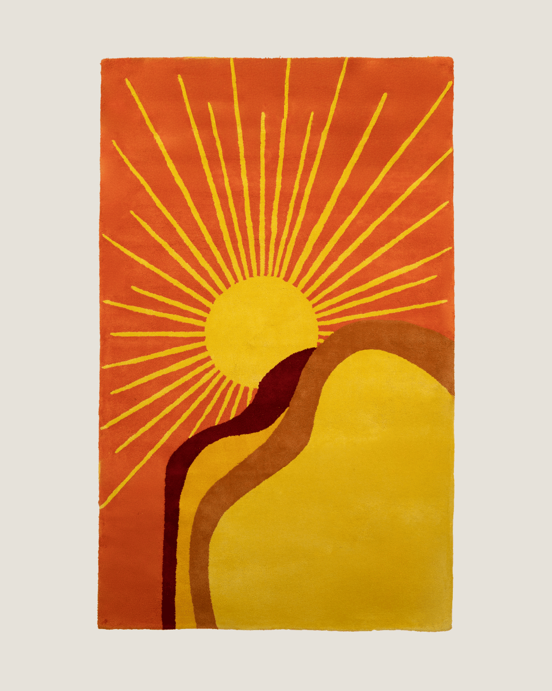 Solara Tufted Rug – Golden Horizon