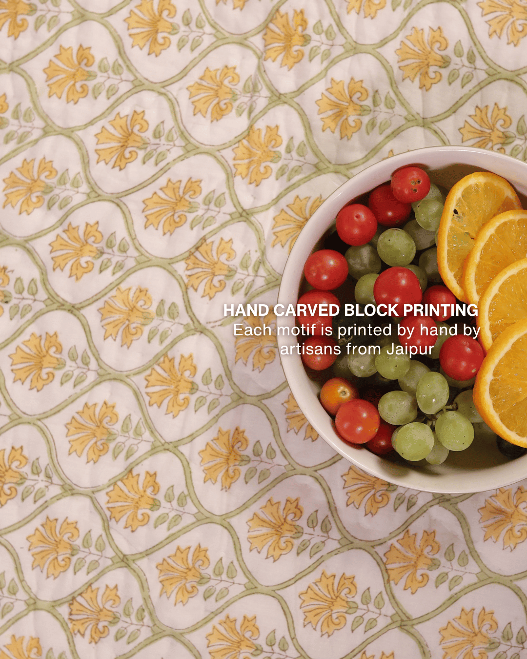 Garden Lattice Jaipur Quilt+Sham Cover Set