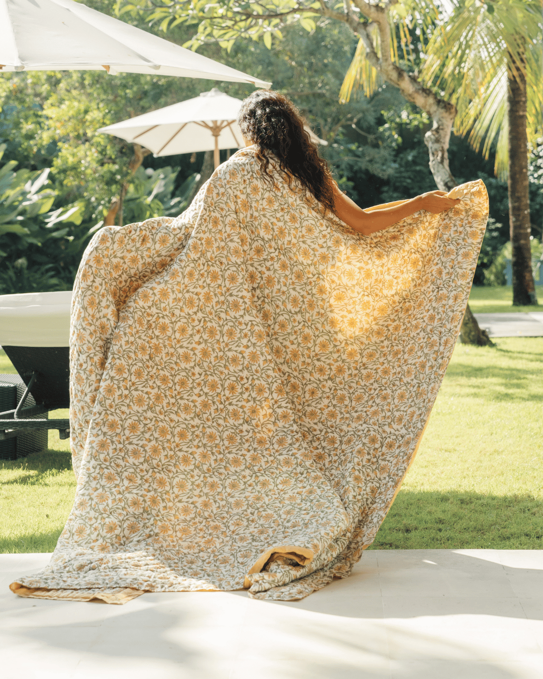 Vintage Garden Jaipur Quilt+Sham Cover Set