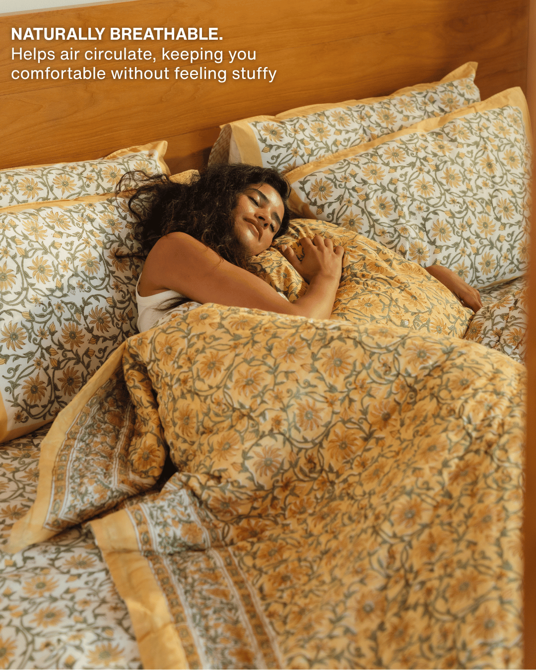 Vintage Garden Jaipur Quilt+Sham Cover Set