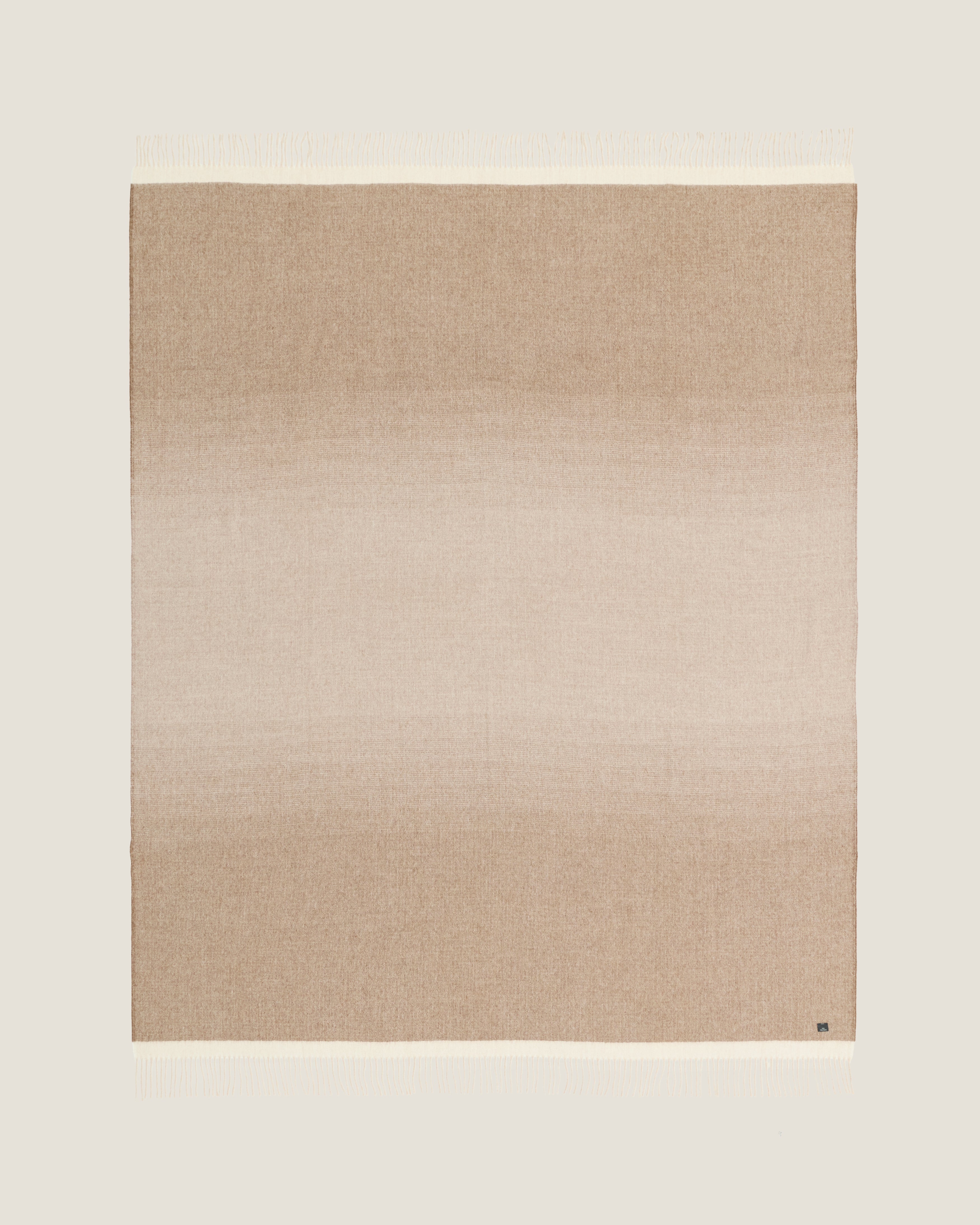 Alpaca Wool Camel & Beige blanket