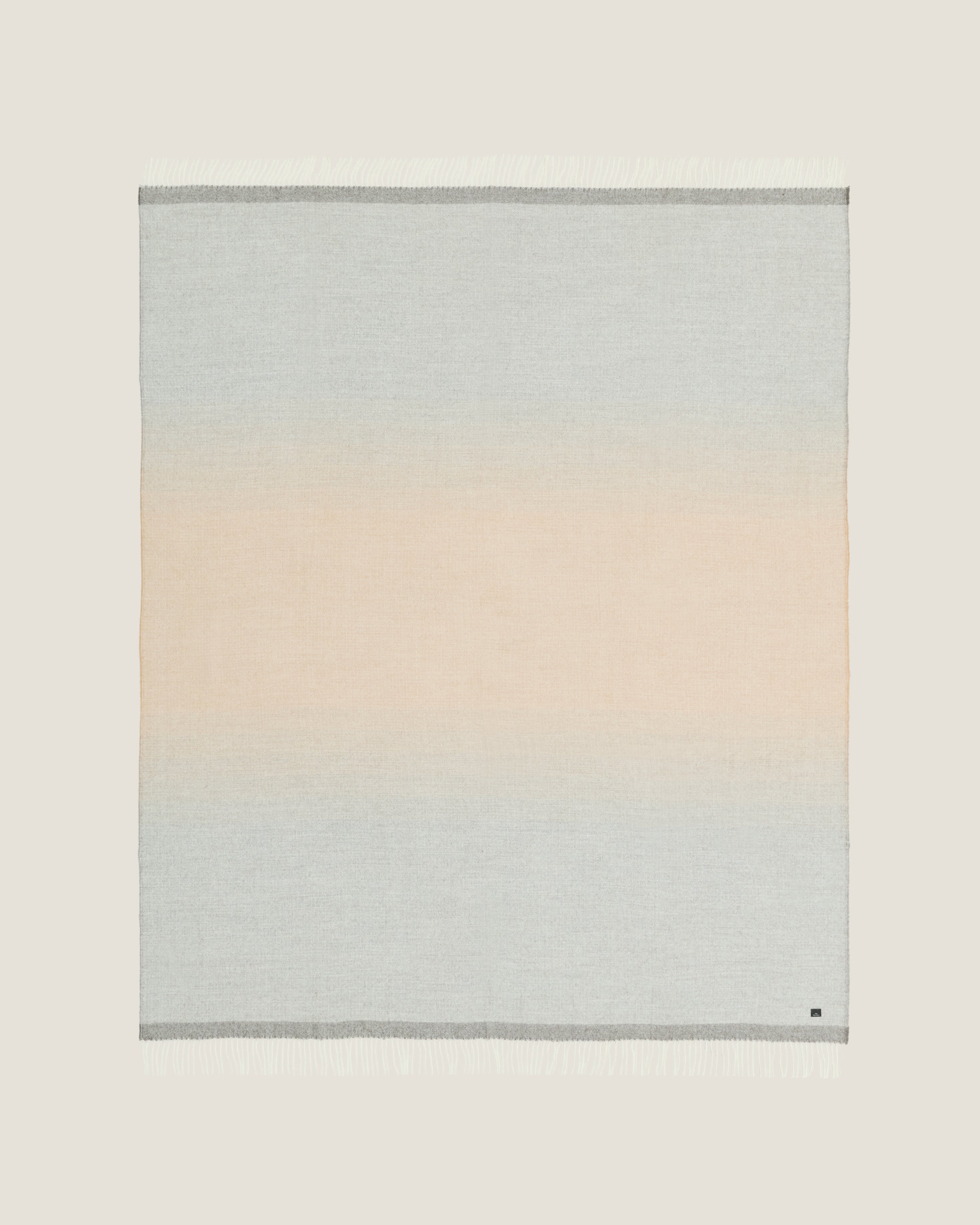 Alpaca Wool Grey & Beige blanket