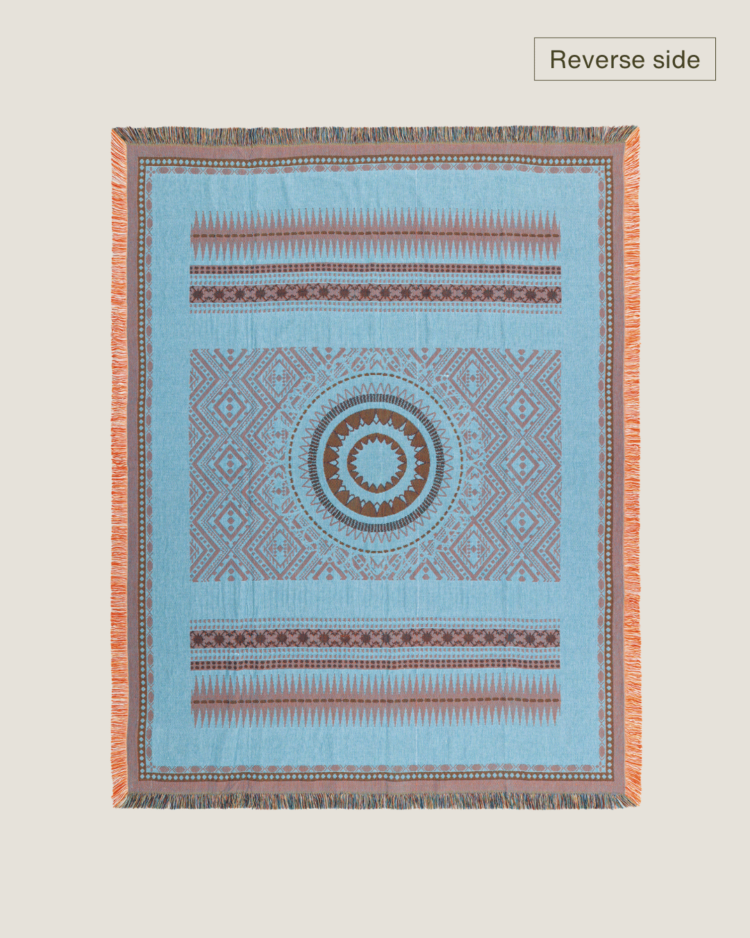 Orange Henna Blanket - naming this later