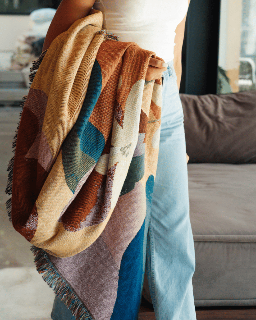 Golden Bloom blanket