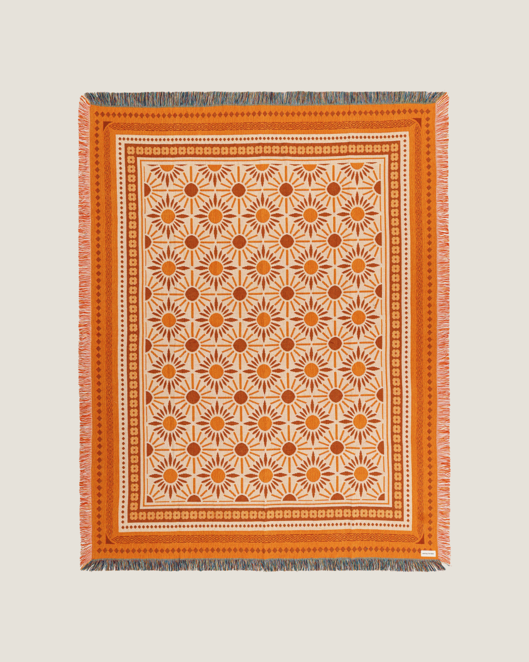 Orange Sunflower Blanket - naming this later