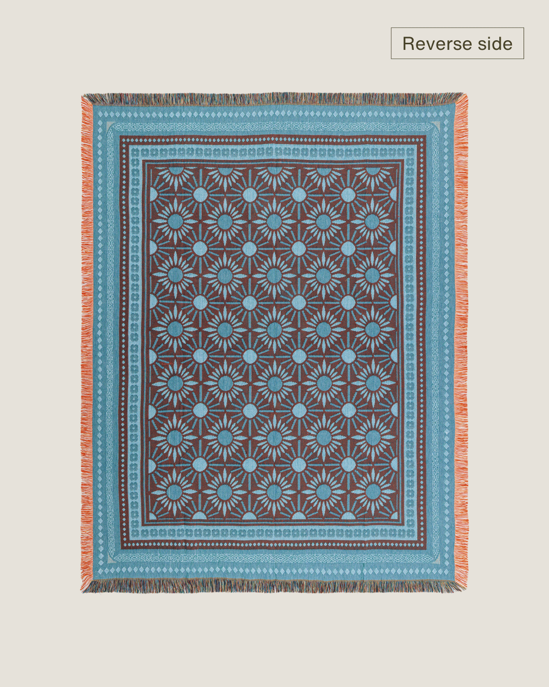 Orange Sunflower Blanket - naming this later