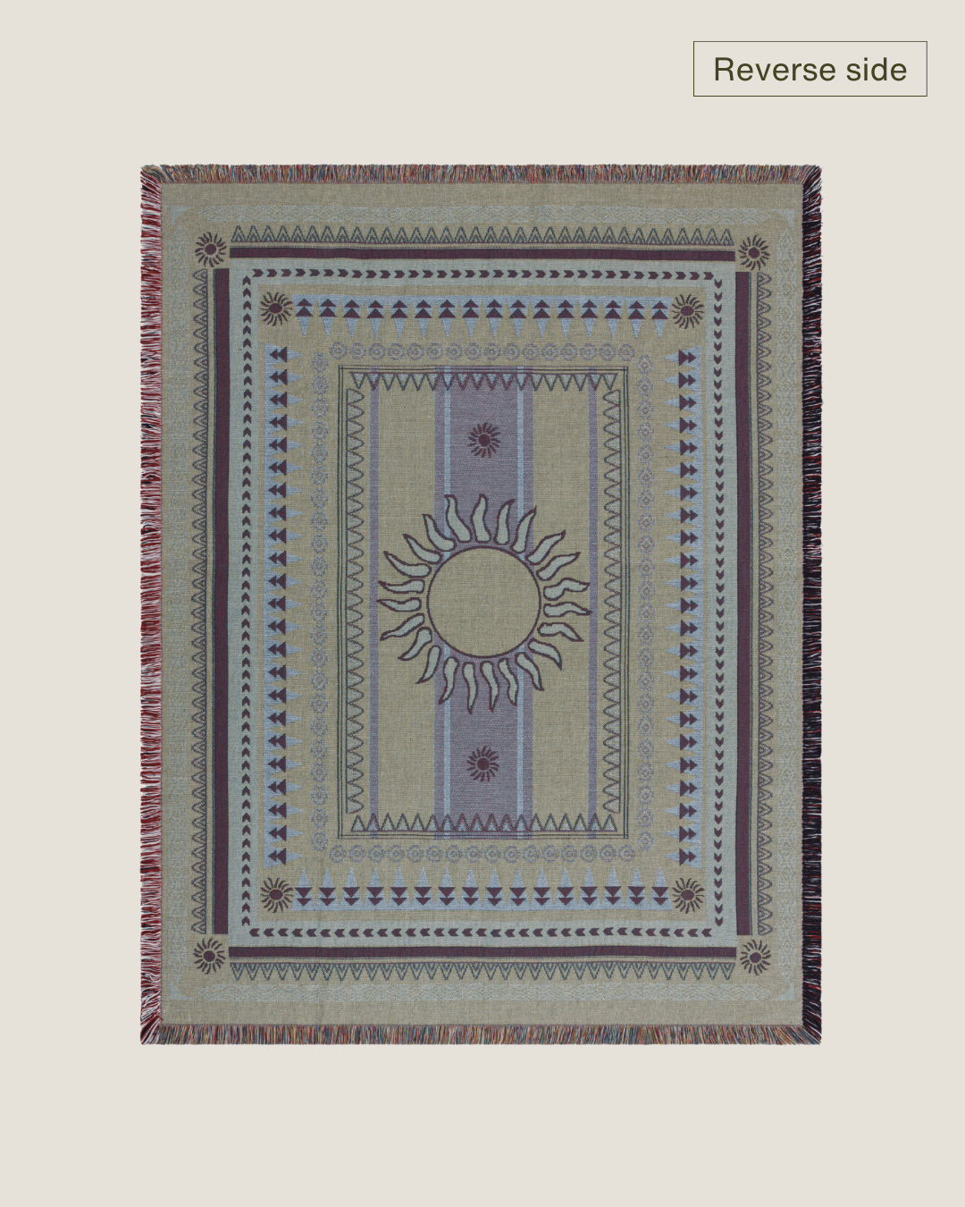 Sunset Burgundy Blanket