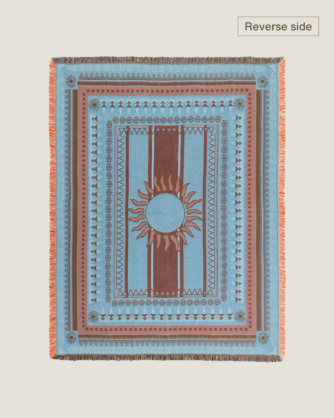 Sunset Blanket in Orange - Naming This Later