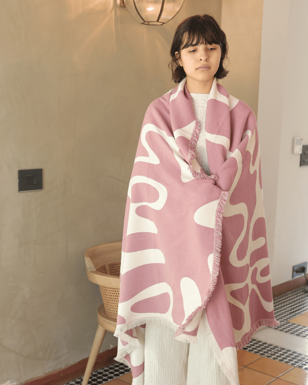 Whisperwind Bamboo Cotton Throw Wildform Rosewood