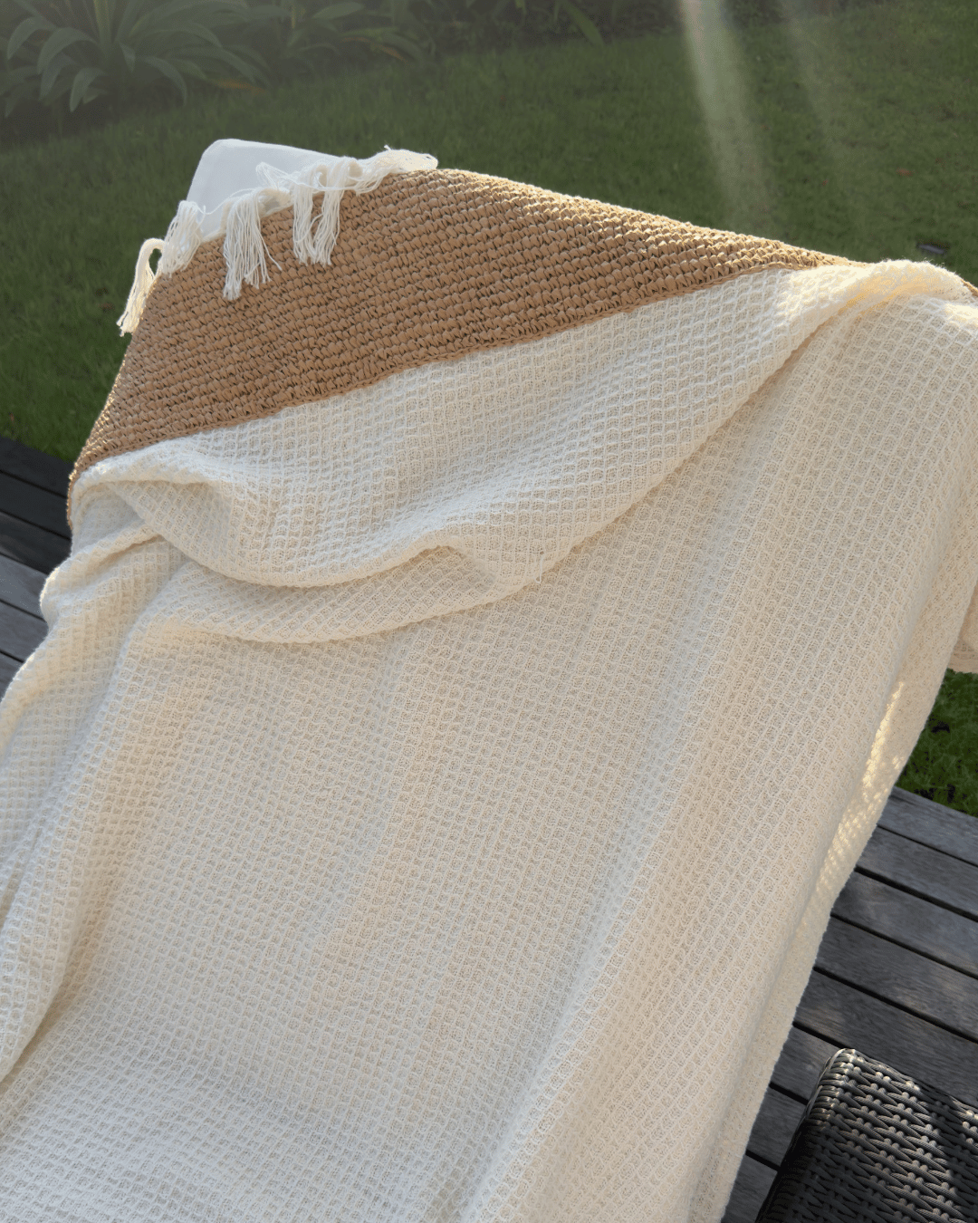 DuneKnit Throw Set 100% Organic Cotton