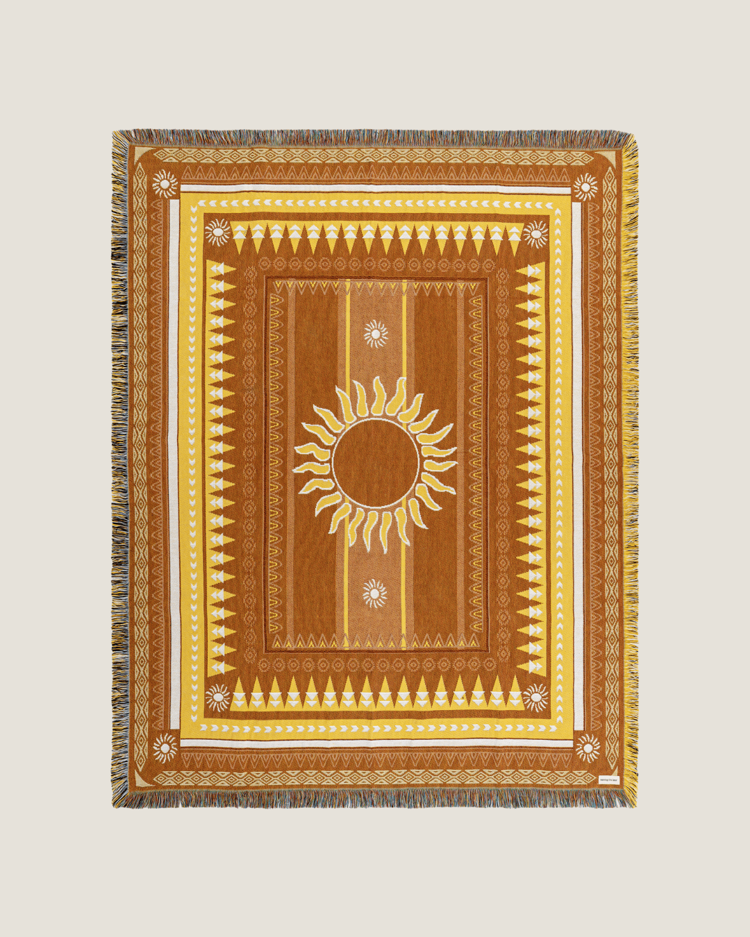 Brown Sunset Blanket - naming this later