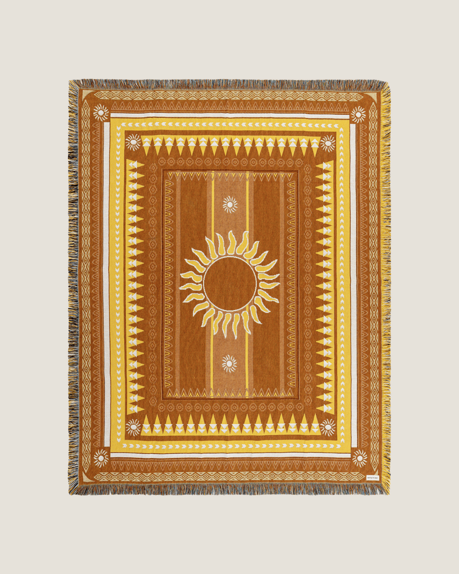 Brown Sunset Blanket - naming this later
