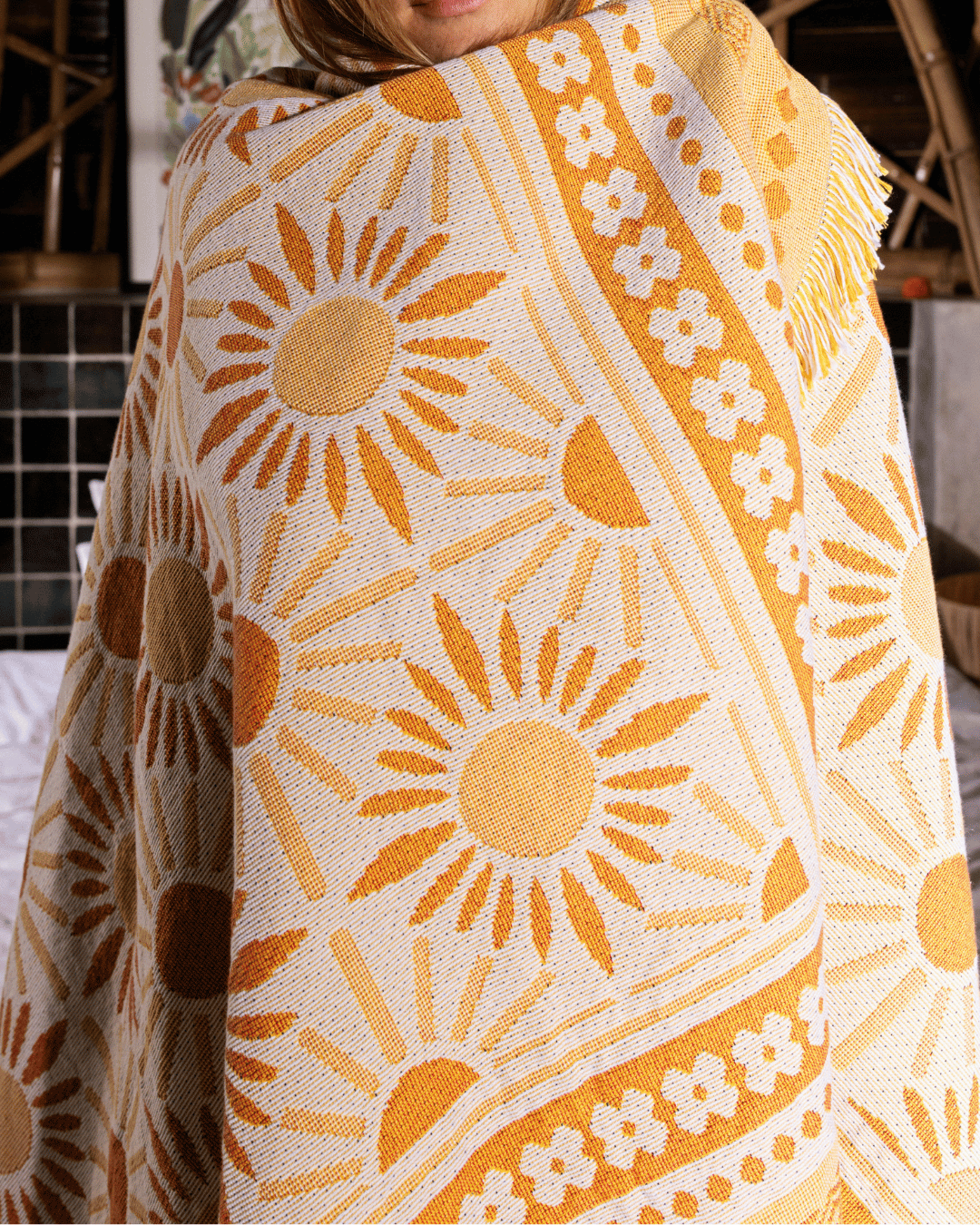 Yellow Sunflower Blanket - naming this later