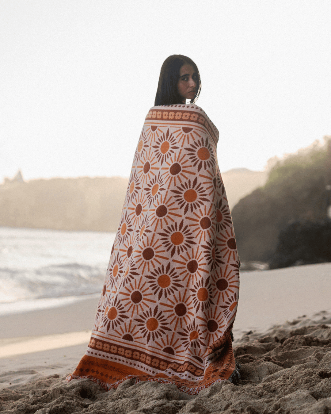 Orange Sunflower Blanket - naming this later