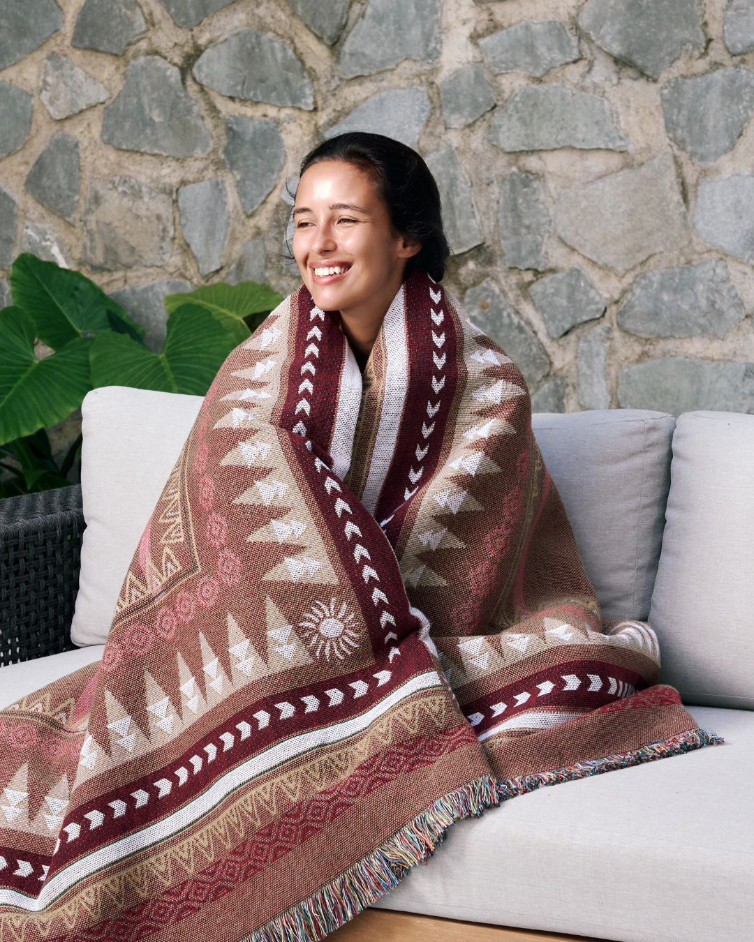Sunset Mocha blanket