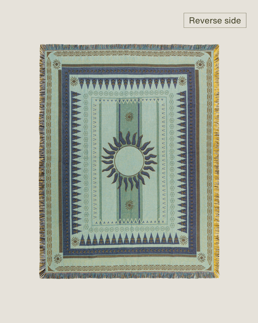 Brown Sunset Blanket - naming this later