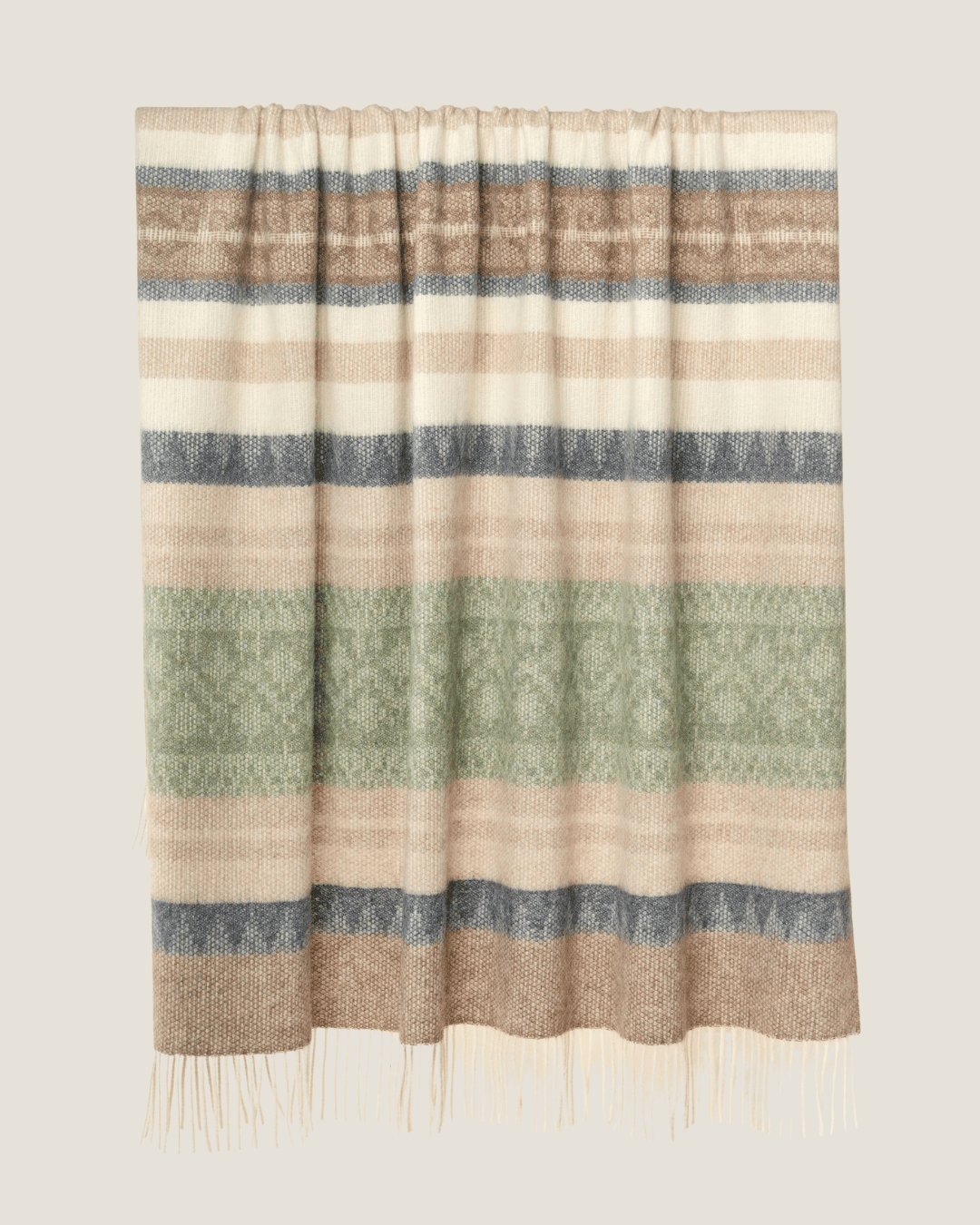 Alpaca Wool Throw Coastal Sage