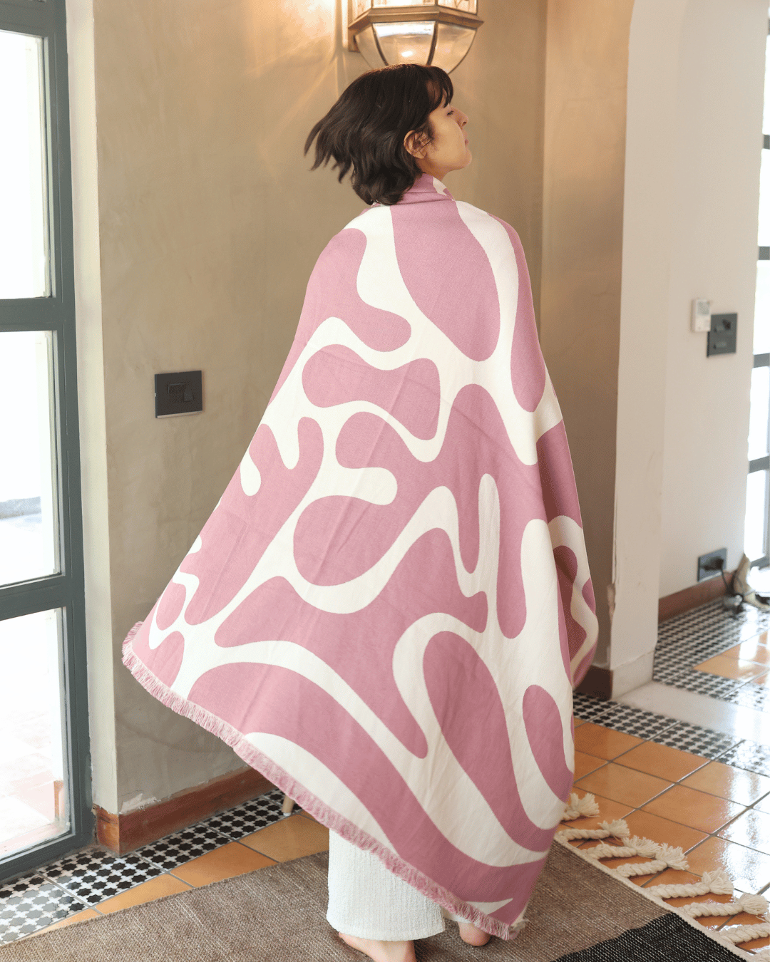 Whisperwind Bamboo Cotton Throw Wildform Rosewood