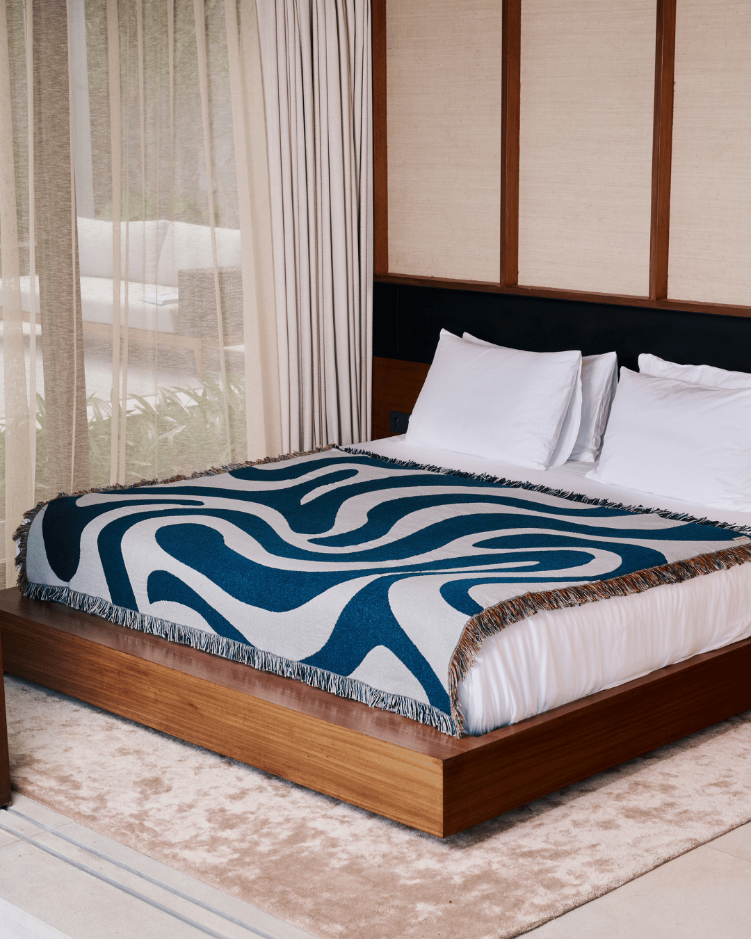 Tide Indigo blanket