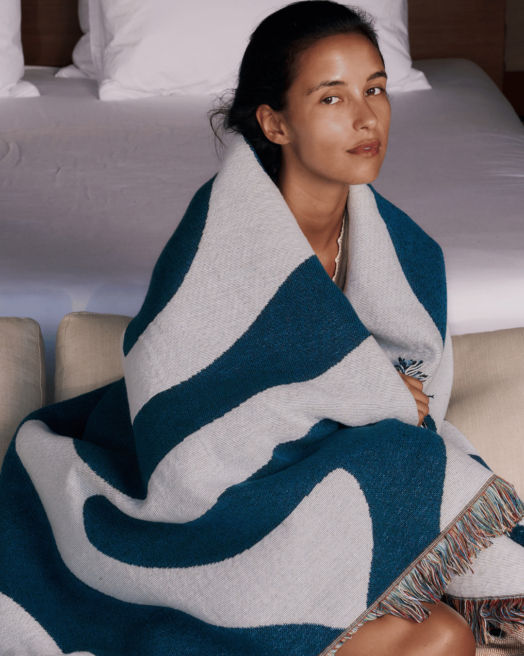 Tide Indigo blanket