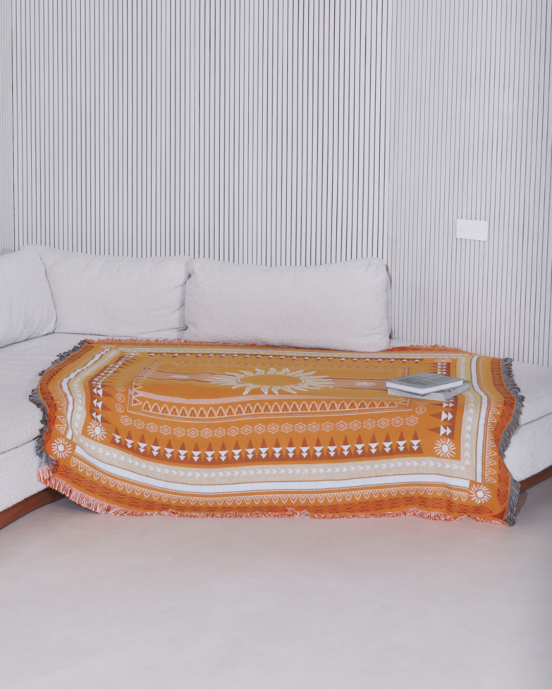 Sunset Orange blanket