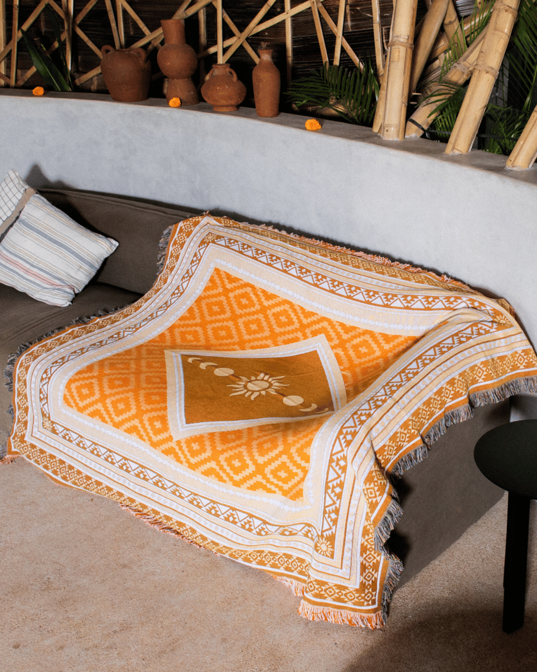 Orange Jade Blanket - naming this later
