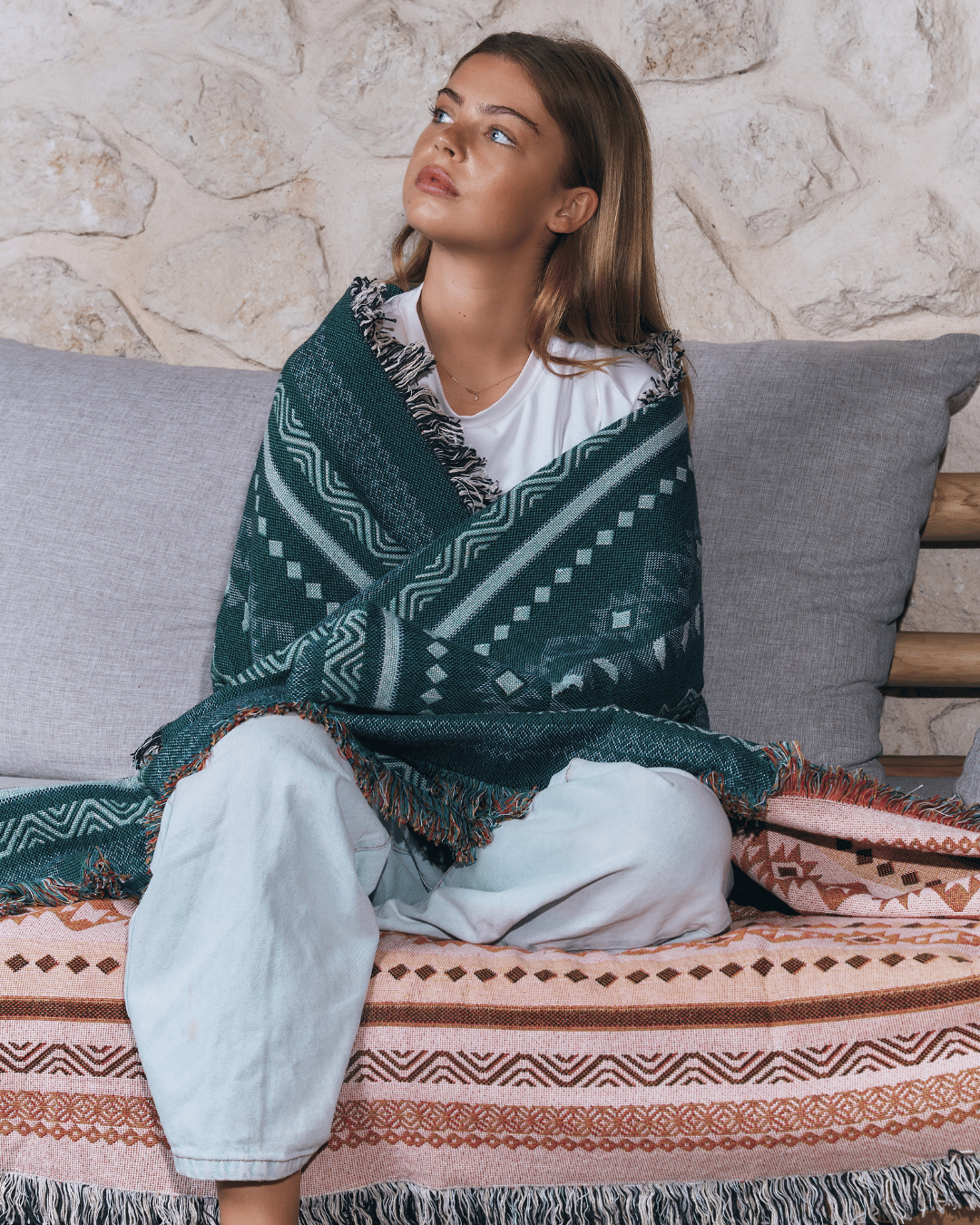 Aura Terracotta blanket