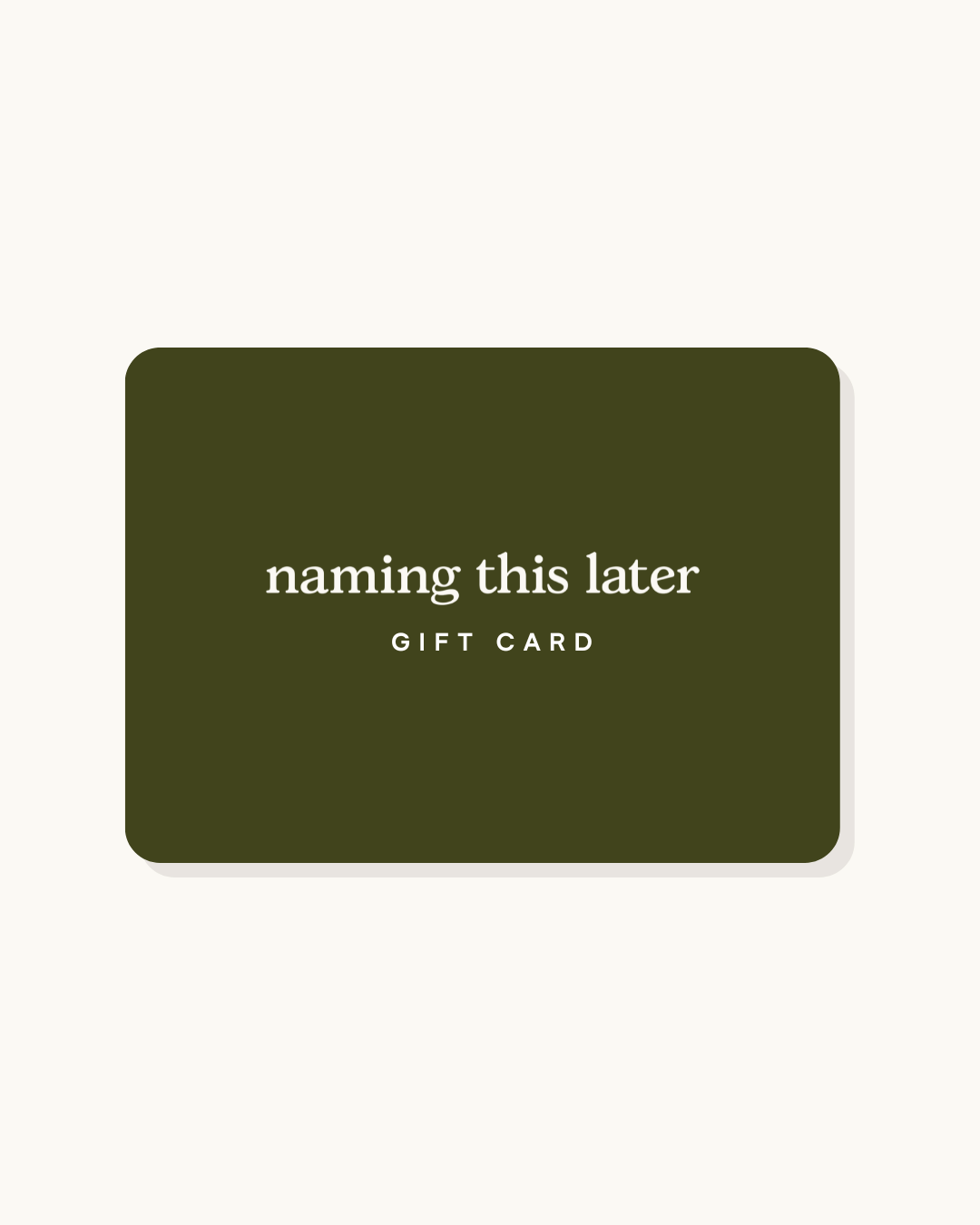 GIFT CARD