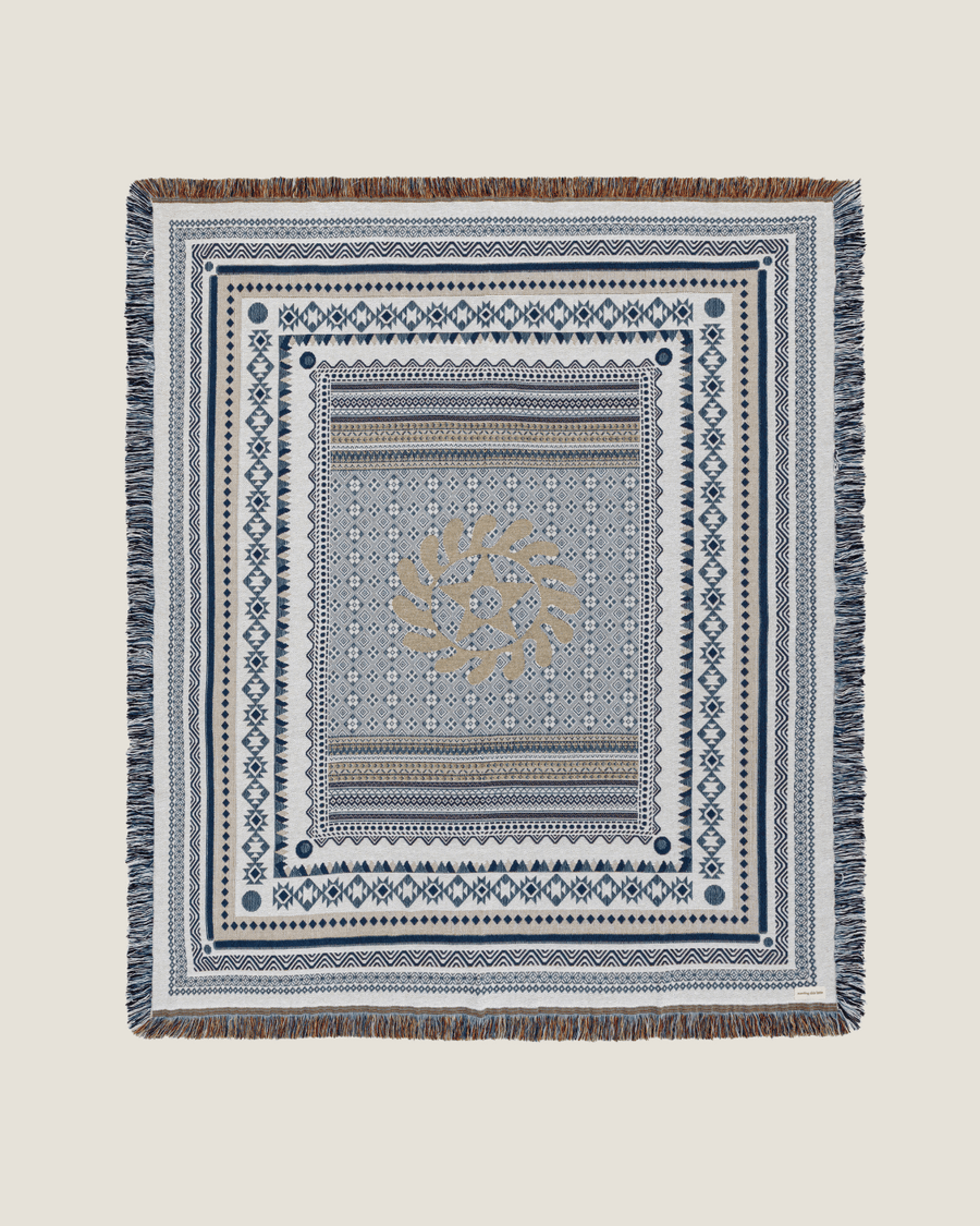 Aura Sky organic cotton blanket from Naming This Later