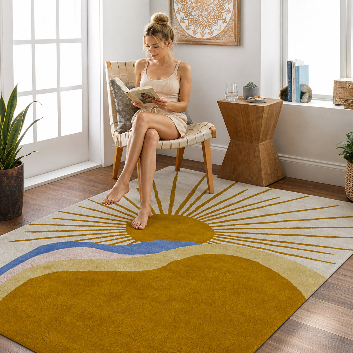 Solara Tufted Rug – Daybreak Horizon