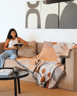 Sunset Orange blanket