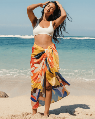 Golden Bloom Sarong