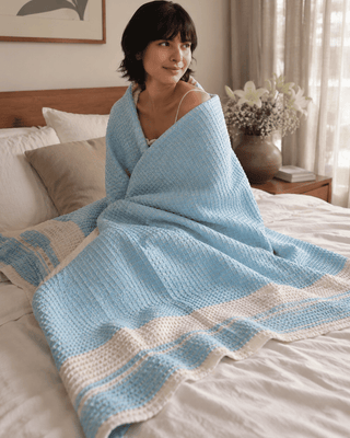 Mesa Waffle Throw Sea Mist