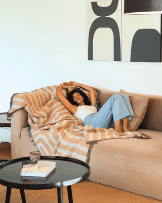 Sunset Orange blanket