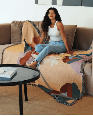 Golden Bloom blanket