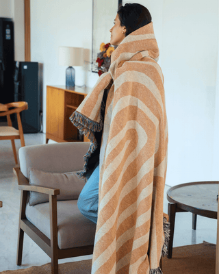 Sunset Orange blanket