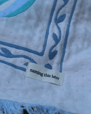 Aeraloom Jacquard Cotton Bamboo Throw Tide Play
