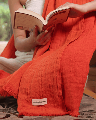 Terraverse Reversible Throw Golden Amber