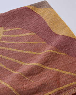 Organic Cotton Turkish Jacquard Towel - Terracotta Sun
