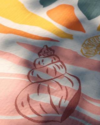 Aeraloom Jacquard Cotton Bamboo Throw Coral Coast